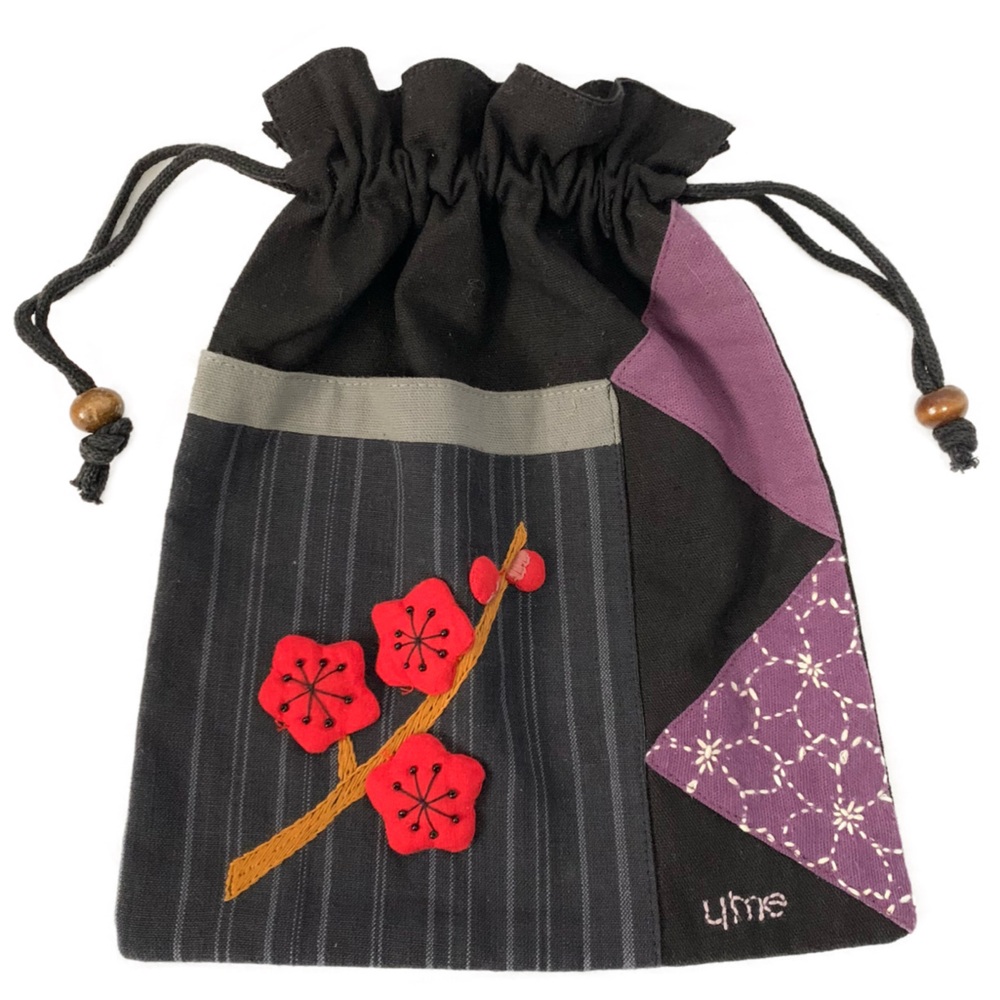 Embroidered Drawstring Bag - image 1